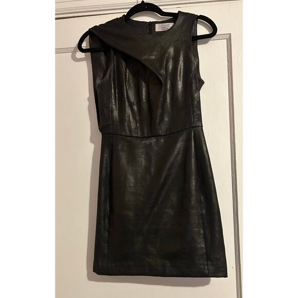 Byron Lars Beauty Mark Faux Leather Dress – Size 2 - Picture 8 of 14
